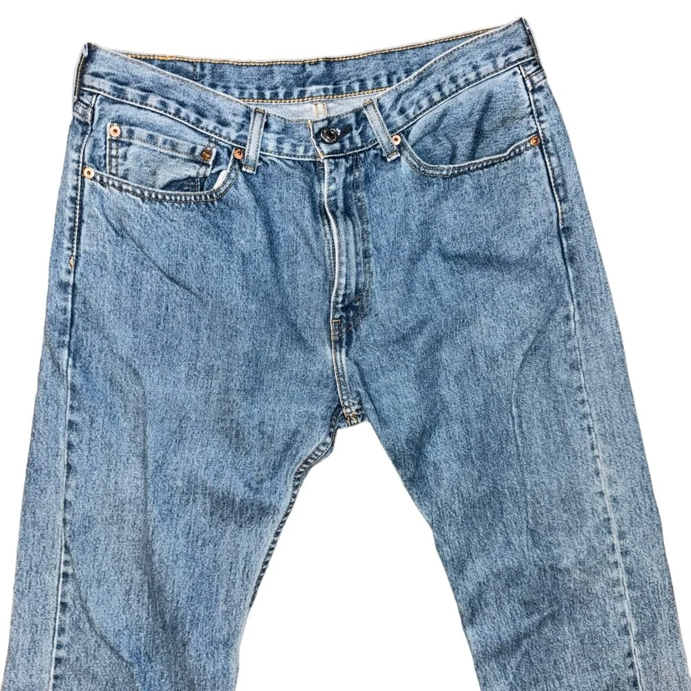 Levi’s 505 Relaxed Fit Straight Leg Jeans Men’s 34X30 - Picture 3 of 6